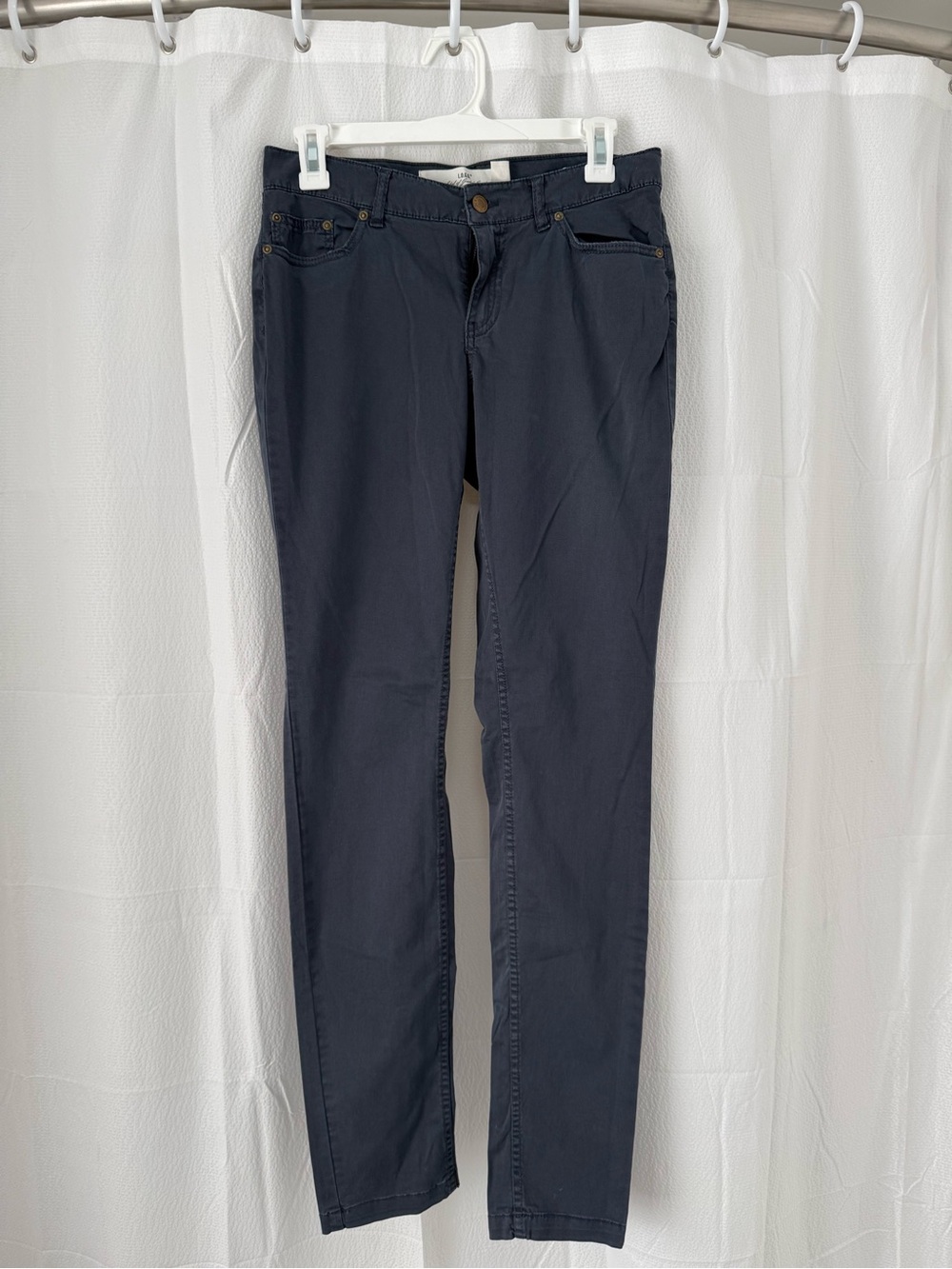 H&M Straight Leg Pants in Dark Navy